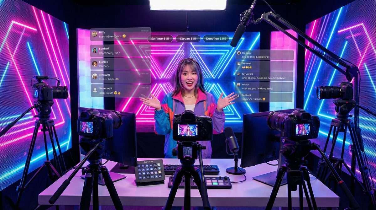 抖漫视频直播互动现场